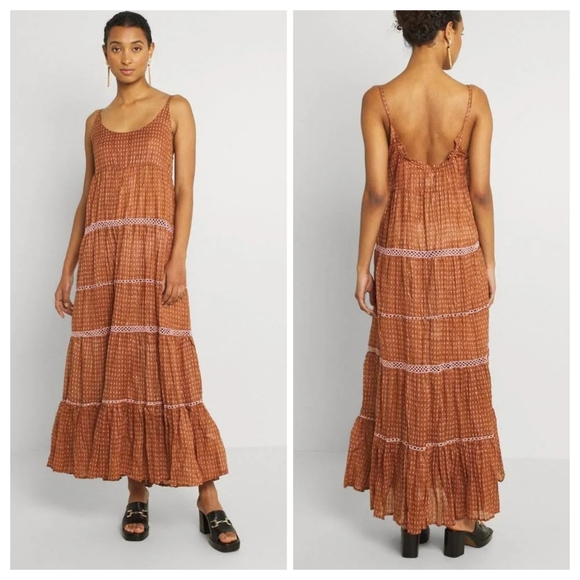 Free People Dresses & Skirts - NWT Revolve Free People Midnight Dance Maxi Dress in Rust combo